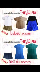 รวมชุดนักเรียนหญิง ขนาดใหญ่ไซส์พิเศษ (มีทั้งชุดนักเรียน/ยุวกาชาด/เนตรนารี) ขนาด52"/54"/56" (รายละเอียดดูได้ที่คำอธิบายสินค้า)