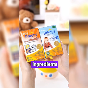 (24-hour shipping）Ddrops Vitamin Natural Organic D3 Drops | Strong Bones and Immune Support | Suitable for Infants Children and Adults | No Allergens for All Ages