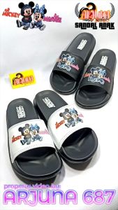 Sandal Selop Anak Perempuan Mickey Mouse Minnie Bahan Karet Empuk & Ringan