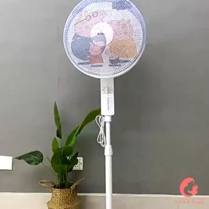 Lưới vải bọc lồng quạt máy có dây rút an toàn cho bé