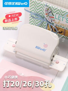 Mini Handheld Plastic Manual Punch 6-Hole Punch for Loose-Leaf Binders Student Dedicated A4 Paper Punch for Binding And Spotting