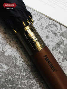 Large Automatic Long Handle Umbrella 122cm Windproof Waterproof Mens Double British Style Rainproof Vintage Iron Shaft Umbrella