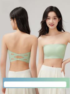 Miiow | Wireless Thin Anti-Slip Bra Womens Underwear Breathable Seamless Gathered Beautiful Back Inner Wear Prevent Exposure Wrap Chest Summer