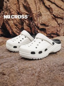 NB CROSS | Giày lười thoáng khí mùa hè cho nam và nữ đi biển ngoài trời đế bằng EVA đế cao su thường ngày