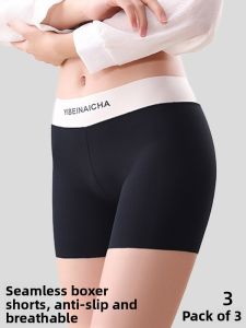 MiiOW | Cat Woman Flat Briefs Safety Shorts Women Prevent Exposure Summer Seamless Underwear Two-In-One Girls Base Layer Shorts No Curling Edges