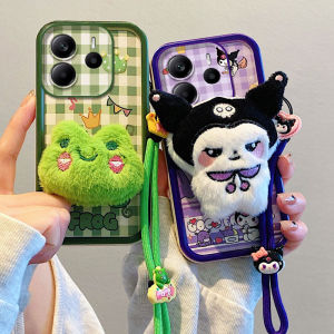 เคสโทรศัพท์ Redmi Note 14 5G 4G RedmiNote14ปลอกนิ่มลายการ์ตูนผ้ากำมะหยี่น่ารักพร้อมตุ๊กตาลายโปเกมอนปกป้องเลนส์ฝาหลังซิลิโคนกันกระแทก