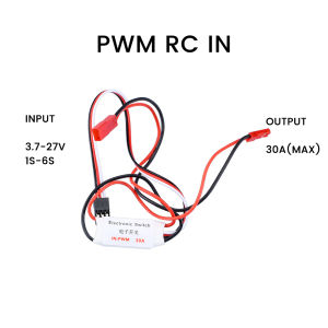 GAQQEE | 2A 20A 30A Remote Control Electronic Switch 3-30V PWM Signal Controller for Drone Agricultural Pump Motor High Current