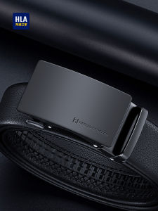 HLA | Mens Business Auto Buckle Belt Real Leather
