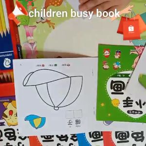 children colouring book early educational learning kids busy quite book boy girl buku warna tulis 儿童小手图色涂画 kindergarten