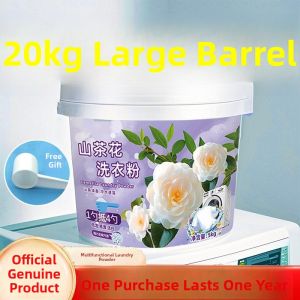 MONLEYTA | Concentrated Laundry Detergent 10kg Large Barrel Genuine Product Bulk Packaging Mountain Tea Flower Brand From Mainland China