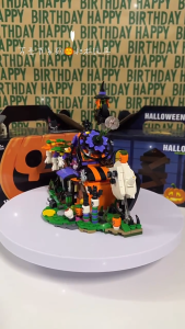 Đồ Chơi Lắp Ráp Mô Hình Đoàn Tàu Ma Quái Lắp Ghép Halloween Mô Hình Lễ Hóa Trang Xếp Hình Ma Quà Bé