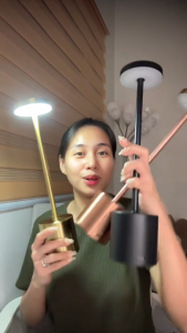 LED Table Lamp christmas lights Aluminum Alloy 3000mAh Desk Lamp Indoor Lighting Rechargeable Light USB Charging Touch Control Night Lamp Tricolor Adjust Brightness Bedside Lamp for Bedroom Bar Cafe Hotel Study