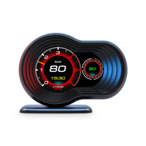 หน้าจอแสดงข้อมูล HUD บนรถ OBD แบบมีฟังก์ชันหลายอย่างสำหรับ Mazda BMW Volkswagen Honda ที่ใช้ได้กับทุกรุ่น อุปกรณ์เสริมรถยนต์