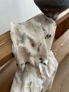 YUFUQING | French Vintage High Waist Casual Butterfly Print White Split Long Skirt Womens Summer New Style Bodycon Mini Midi Skirt