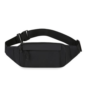New Style Waist Bag - Mens Casual Sport Lightweight Nylon Fabric Front Bag For Outdoor Running Single Shoulder Cross-Body Bag