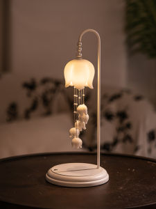 Bedside Night Light Bellflower Design Atmosphere Lamp for Bedroom Womens Style Birthday Gift Wedding Valentines Day Present