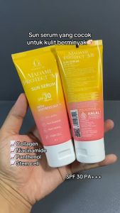 Sunscreen Wajah Glowing Madame Gie Sun Serum SPF30 PA+++ 60ml