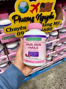 [HÀNG MỸ • ĐỦ BILL] Viên Uống Bổ Sung Biotin Đẹp Da Tóc & Móng • HAIR SKIN & NAILS • NATURES BOUNTY