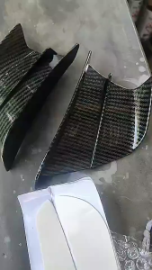 2PCS MOTORCYCLE SIDE WINGLET CARBON UNIVERSAL MODIFICATION ACCESSORY MOTORCYCLE WING SPOILER