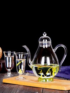 Green Tea Special Transparent Heat Resistant Glass Tea Brewing Pot with Filter Home Electric Ceramic Stove Heating Tea Set