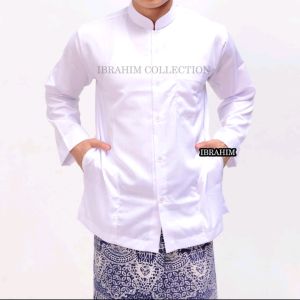 COD☑️ Koko Haibah Ibrahim lengan panjang saku samping
