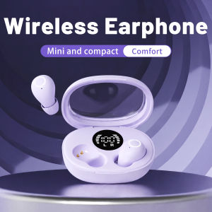 SK32 Mini Invisible Headphones Wireless Bluetooth 5.3 Headphones Bass Sleeping Headphones with Microphone Noise Cancellation HD