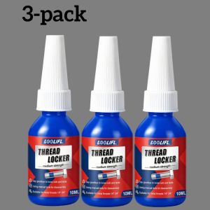 LOOLIFL | Loolifl 10ml Medium Strength Thread Locking Agent Liquid Thread Sealant Removable Anaerobic Adhesive Suitable for Metal Threads High-Pressure Pipes and Fuel Line Anti-Loosening Sealant