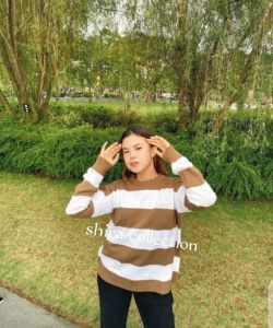 Eira Atasan Rajut Wanita / Sweater Rajut Wanita / Atasan Wanita Oversize / Bluse Wanita