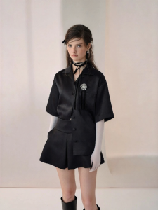 AIVEI | Retro Cuban Collar Shirt Jacket