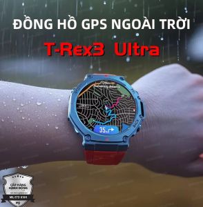 Đồng Hồ Thông Minh Quân Sự T-Rex3 Dành Cho Nam Với GPS Tích Hợp La Bàn Máy Đo Độ Cao Chống Nước 10ATM Gọi Bluetooth HD 170 Chế Độ Thể Thao Thiết Bị Theo Dõi Thể Dục Ngoài Trời
