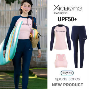 New Womens Surf Suit Long Sleeve Wetsuit Quick Dry Conservative Slimming Scuba Diving Suit Floatation Suit Mother Shark Skin