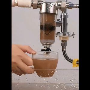 [COD]40 Micron Filter Copper Head Preliminary FilterCentral Whole House Large Flow Water Purifier Descaling Tap Water Household Water Purifier water filtration system