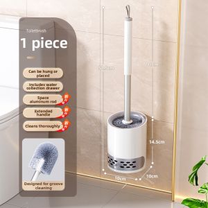 YUHANG | No-Corner-Miss Toilet Brush with Wall Mount