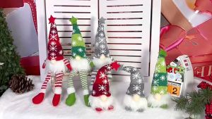 Christmas Ornaments with Lights Glowing Faceless Dolls Merry Christmas Decor For Home Xmas Gifts