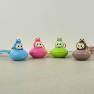 Gantungan Kunci Keychain Karakter Labubu UFO Cute + Strap