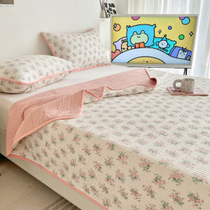 WUYINLIANGPIN | Pure Cotton Quilted Bed Cover Bed Sheet All-Seasons Set
