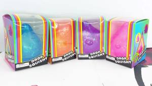 Dream Drop Translucent Squishy Squeezy Popping Stretchy Stress Fidget Drops Complete Gift Set Party Bundle