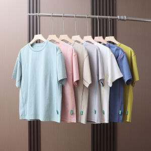 Áo Thun Tay Ngắn Mùa Hè Dopaamine Thấm Hút Ẩm Thoáng Khí 3D Dáng Đứng Cho Cặp Đôi Thể Thao Ngoài Trời Nhanh Khô Cổ Tròn