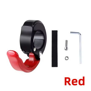 PINMOAP 1PC Motorcycle No-Drill Hook With Anti-Slip Pad Heavy Duty Handlebar Bag Hanger For Helmet Backpack Grocery Daily Gears