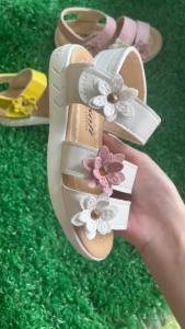 Sinered 2022 Summer Beach Baby Girl Flat Sandals Strappy Flowers Kids Toddler children for girls Shoes 21-36