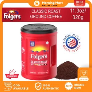 Folgers Classic Medium Roast Ground Coffee 1.23 kg | red | Pure Coffee | Best Selling Coffee Grounds | Made in USA