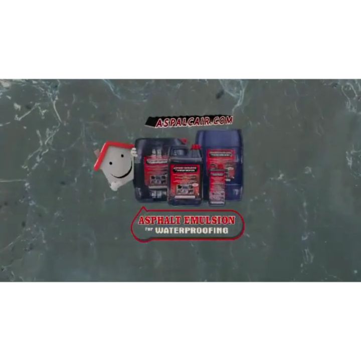 Cat Aspal Cair Pelapis Anti Bocor Aspalt Emulsion For Waterproofing 1 KG / Pelapis Dak Beton Atap Rumah Anti Rembes / Solusi Atasi Rembes Air Lantai Dinding Kolam Ikan Serbaguna