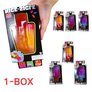 Schylling Popsicle Shaped Squishy Squeeze Toy Gradient Color Non Toxic BPA Free Soft Stress Relief Fidget Toy Gift