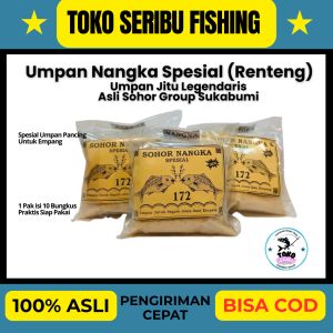 Rentengan Umpan Sohor Nangka Spesial 172 Asli Sohor Sukabumi | Aroma Nangka Kuat | Isi 10 Bungkus | Umpan Ikan Mas Galatama & Harian