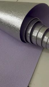 MW Wallpaper Foam 3D Linen Roll Ungu 50cmx280cm Stiker Rol Aluminium Foil Dekorasi Dinding Kamar Premium Aestetic