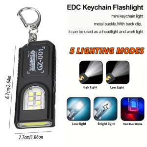 MINI USB Rechargeable LED Flashlight Portable Tail magnet flashlight Super Bright Camping Lantern Side COB emergency light