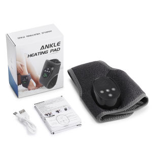 Hailicare | Heated Ankle Massager EMS Foot Wrap 4 Heat Levels 4 Modes USB Rechargeable Warm Ankle Support for Men Women Daily Comfort Care