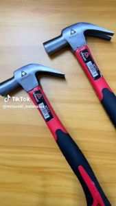 Mitsushi ค้อน ค้อนตอกตะปู ค้อนหัวเหล็ก ค้อนหงอน ค้อนยกก้ามปู ค้อนเครื่องมือ ที่จับหุ้มฉนวน เหล็กคาร์บอนสูง มัลติฟังก์ชั่น ทนทานมาก