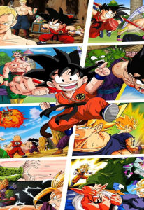 Bandai | Oil Painting Martial Battle Dragon Ball Anime By Numbers Modern Wall Decor for Living Room Bedroom Perfect Gift No Frame