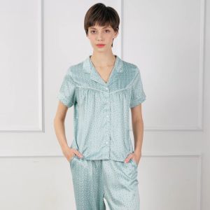 [Mua 3 giảm 20% mua 2 giảm 15%] Bộ Đồ Satin Dài Nữ Vincy Thoáng Mát BSD020S31